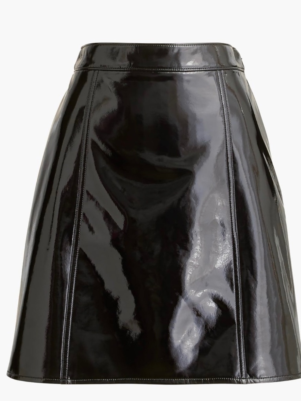 Jcrew faux patent leather skirt